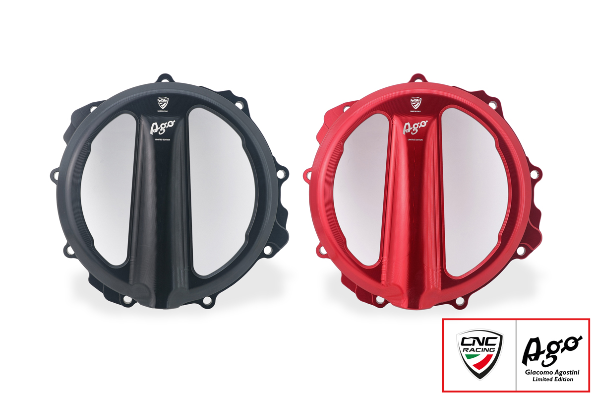 CNC Racing GIACOMO AGOSTINI LIMITED EDITION Clear Clutch Cover For MV Agusta F3/B3 Models With a Cable Clutch CNC Racing GIACOMO AGOSTINI LIMITED EDITION Clear Clutch Cover For MV Agusta F3/B3 Models With a Cable Clutch